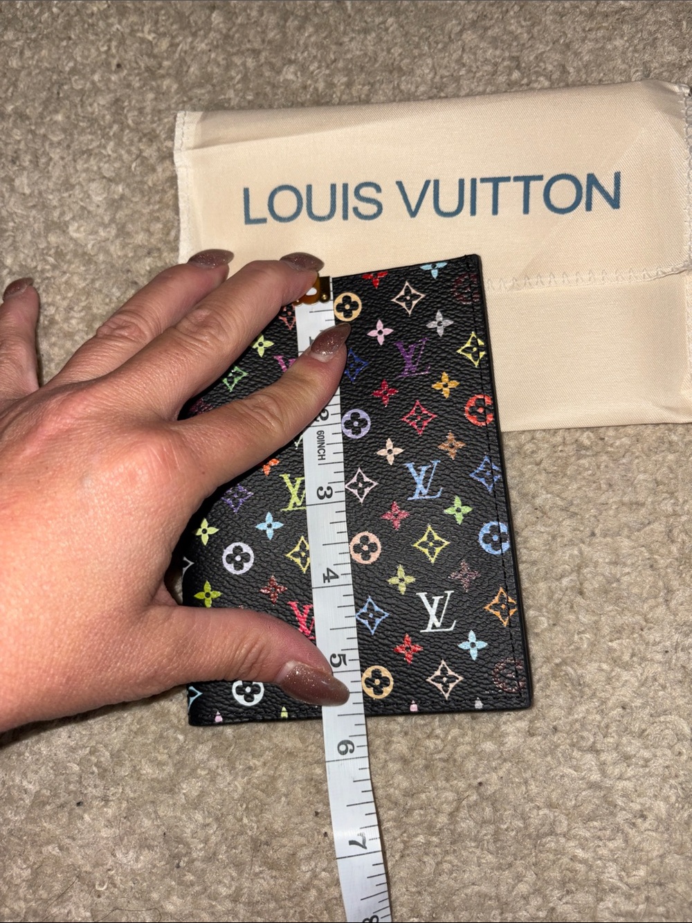 Inspired Multicolor Black Passport Holder - Picture 11 of 12